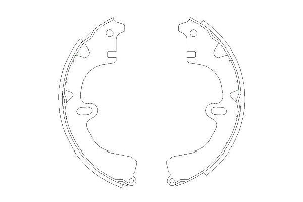 Kavo Parts KBS-9918 Brake Shoe Set