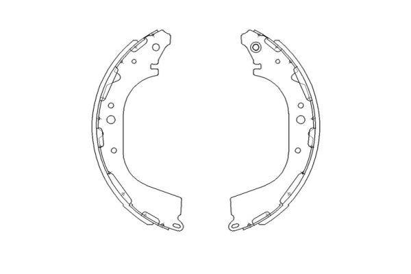 Kavo Parts KBS-7411 Brake Shoe Set