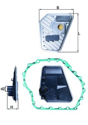 KNECHT HX 168D Hydraulic Filter, automatic transmission