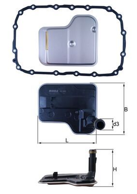 Hydraulic Filter, automatic transmission KNECHT HX 240D