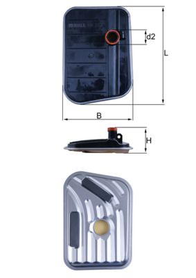 KNECHT HX 273 Hydraulic Filter, automatic transmission