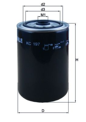 KNECHT KC 197 Fuel Filter