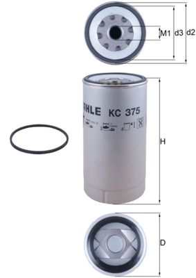 Fuel Filter KNECHT KC 375D