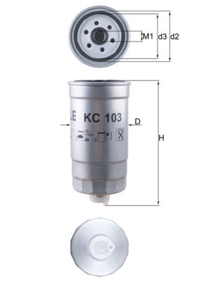 Fuel Filter KNECHT KC 103