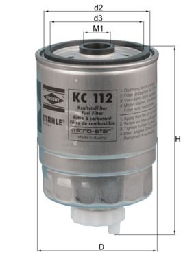 Fuel Filter KNECHT KC 112