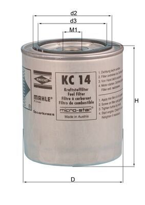 Fuel Filter KNECHT KC 14