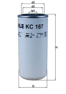 Fuel Filter KNECHT KC 187