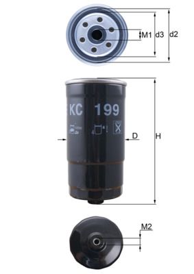 Fuel Filter KNECHT KC 199