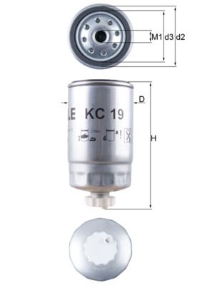 Fuel Filter KNECHT KC 19