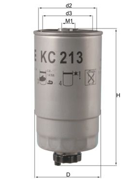 Fuel Filter KNECHT KC 213