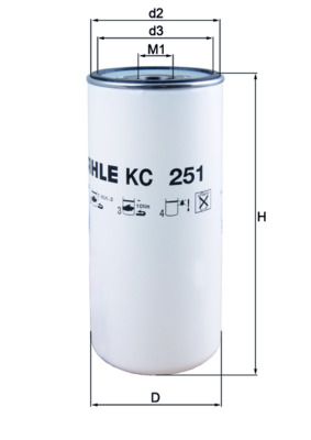 KNECHT KC 251 Fuel Filter