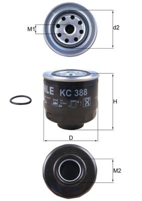 KNECHT KC 388D Fuel Filter