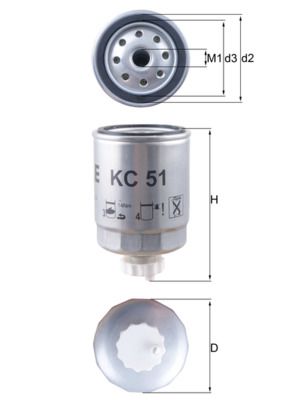 Fuel Filter KNECHT KC 51