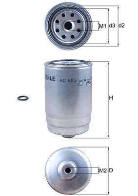 Fuel Filter KNECHT KC 605D