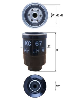 Fuel Filter KNECHT KC 67