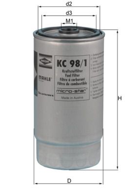 KNECHT KC 98/1 Fuel Filter