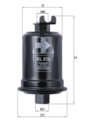 KNECHT KL 210 Fuel Filter