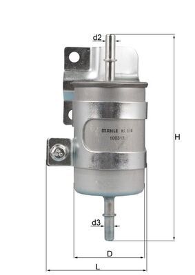 Fuel Filter KNECHT KL 598