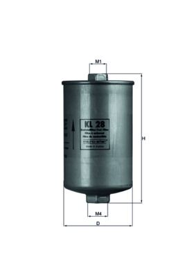 KNECHT KL 28 Fuel Filter