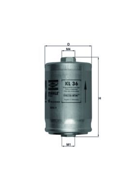 KNECHT KL 36 Fuel Filter