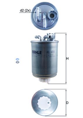 KNECHT KL 410D Fuel Filter