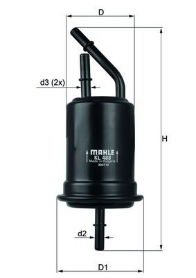 Fuel Filter KNECHT KL 488