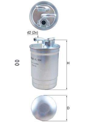 Fuel Filter KNECHT KL 554D