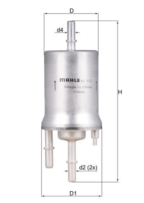 KNECHT KL 572 Fuel Filter