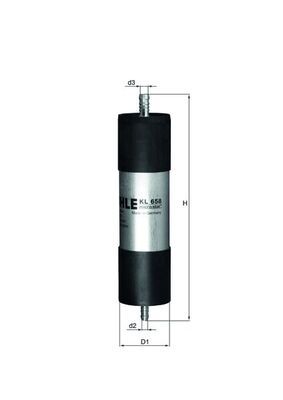 KNECHT KL 658 Fuel Filter