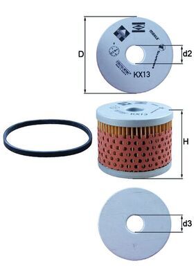 Fuel Filter KNECHT KX 13D