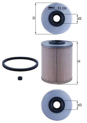 KNECHT KX 206D Fuel Filter