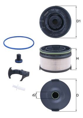 Fuel Filter KNECHT KX 533KIT