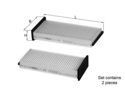 Filter, cabin air KNECHT LA 366/S