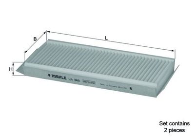 Filter, cabin air KNECHT LA 349/S