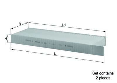 Filter, cabin air KNECHT LA 428/S