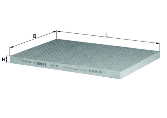 KNECHT LAK 36 Filter, cabin air