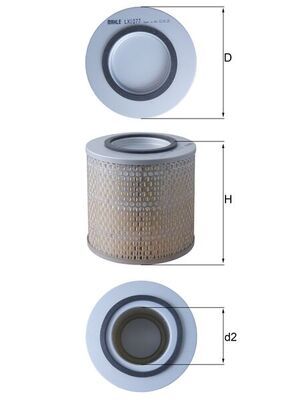 Air Filter KNECHT LX 1077