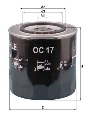 KNECHT OC 17 Oil Filter