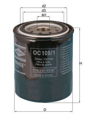 KNECHT OC 109/1 Oil Filter