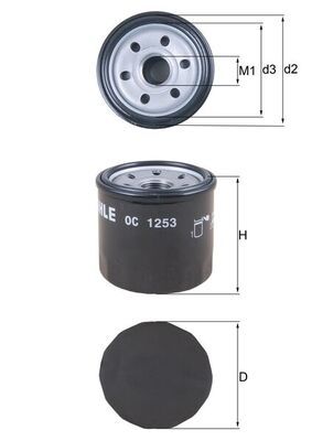 KNECHT OC 1253 Oil Filter