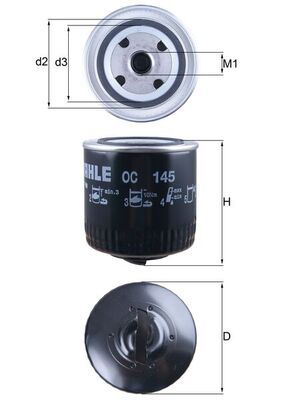 Oil Filter KNECHT OC 145