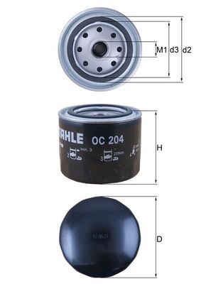 Oil Filter KNECHT OC 204