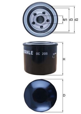 Oil Filter KNECHT OC 205