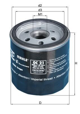 KNECHT OC 21 OF Oil Filter