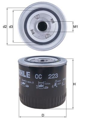 Oil Filter KNECHT OC 223