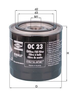 KNECHT OC 23 Oil Filter