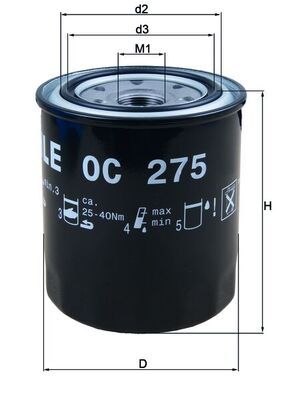 KNECHT OC 275 Oil Filter