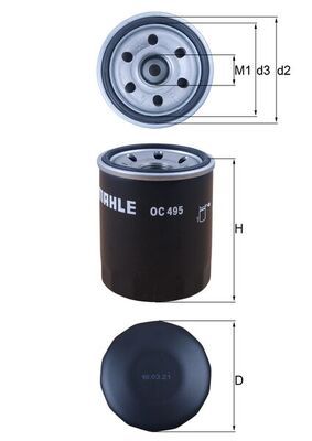 Oil Filter KNECHT OC 495