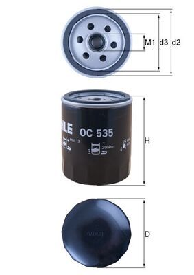 KNECHT OC 535 Oil Filter