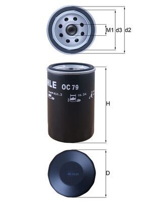 KNECHT OC 79 Oil Filter